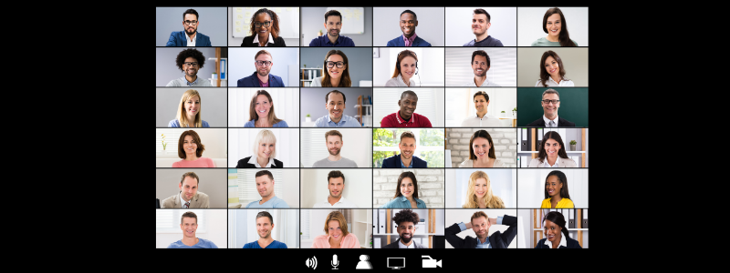 zoom screen with 30 people on camera