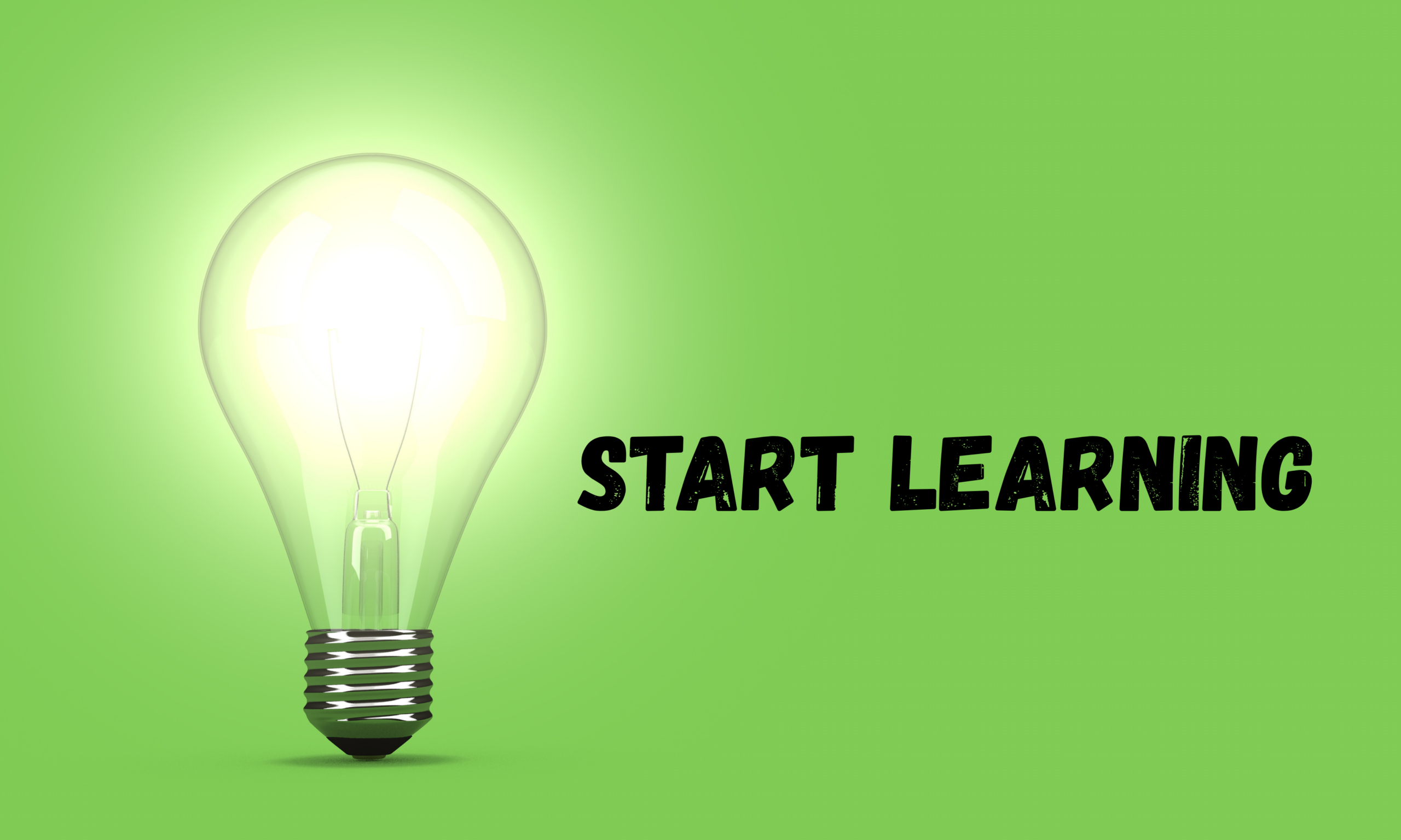 lightbulb either green background