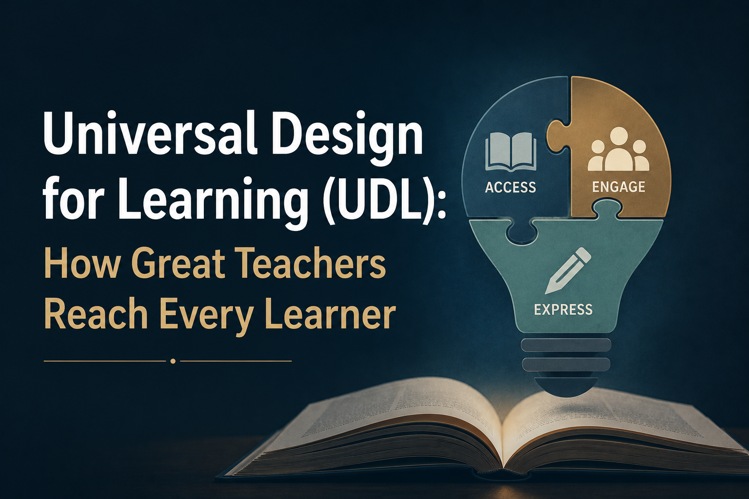 Diverse students learning in a flexible classroom environment representing Universal Design for Learning (UDL) strategies.